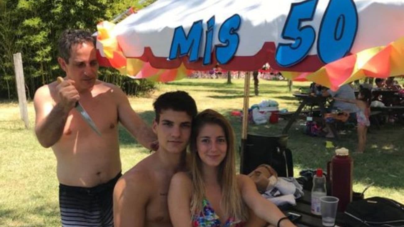 Se sacó una tierna foto con su novia, su suegro le hizo una broma y las respuestas fueron desopilantes