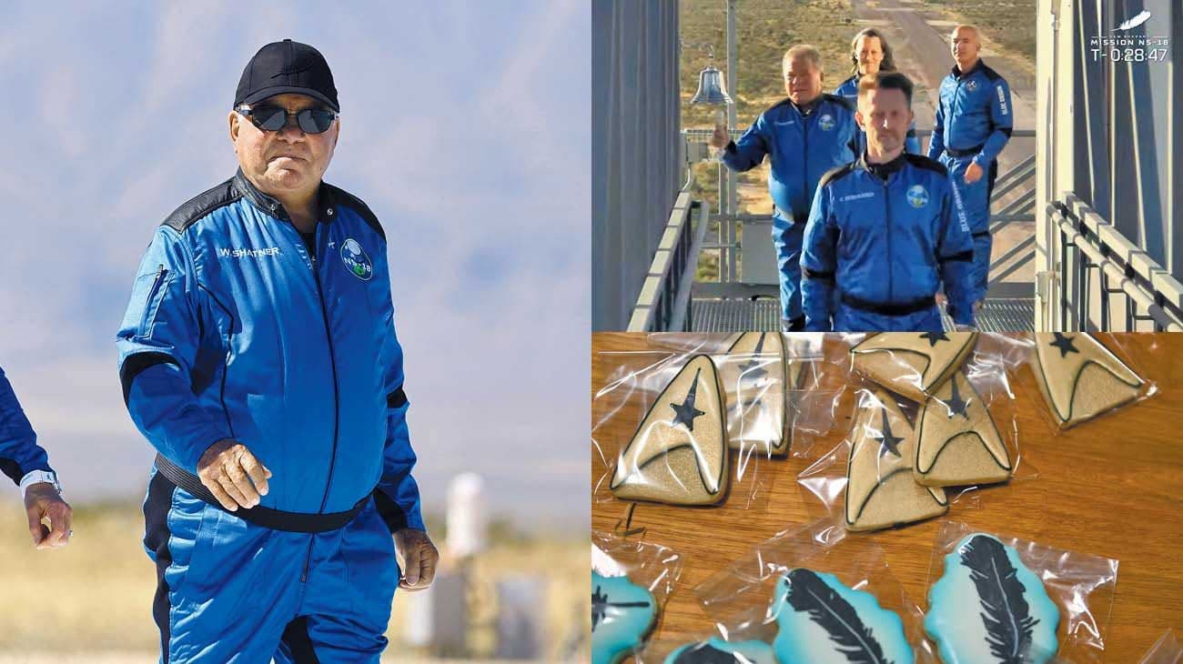 El famoso actor de “Viaje a las estrellas” voló hacia el espacio