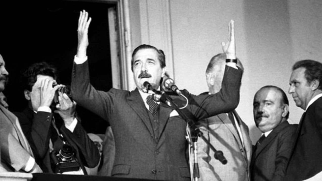 Los últimos días de Alfonsín presidente