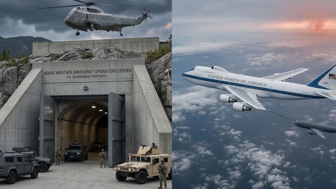 Búnkeres subterráneos y aviones blindados: el plan para salvar a Trump en caso de guerra nuclear